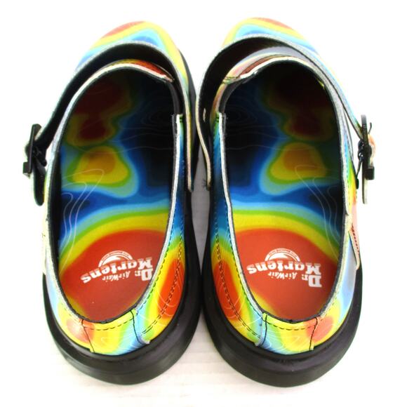 New Dr. Martens Isham Genix Nappa Reclaimed Thermal Map Mules Men\'s Sz 12 EU 46